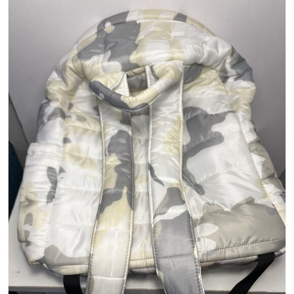 Rossignol UO Exclusive Puffer Backpack Bag White Camo Nylon Daypack main image 5